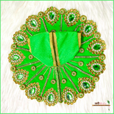 Shaneel Moti Stone Work Green Laddu Poshak